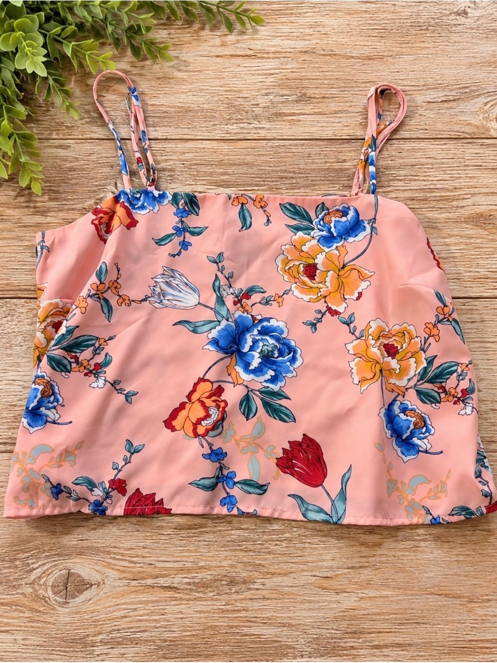 Cotton On Pink Floral Spaghetti Strap Camisole